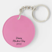 "I Liebe You Mama" Acrylic-Schlüsselanhänger Schlüsselanhänger (Rückseite)