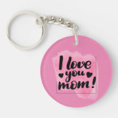 "I Liebe You Mama" Acrylic-Schlüsselanhänger Schlüsselanhänger (Vorderseite)