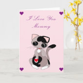 I Liebe You Mama Baby Card Chat mit Herzgeschenk Karte (Gelbe Blume)
