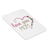 I Liebe You Mama Glitzer Herz Magnet (Rechte Seite)