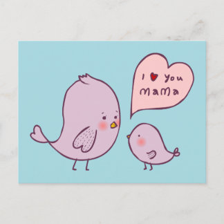 I Liebe You Mama Postkarte
