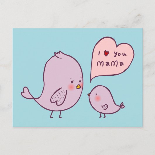 I Liebe You Mama Postkarte (Vorderseite)