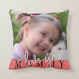 I Liebe You Mami Foto Kissen