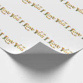 "I Liebe You Matte Wrapping Paper - elegant & lieb Geschenkpapier (Ecke)
