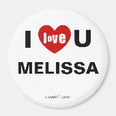 I Liebe You Melissa Magnet (Vorne)