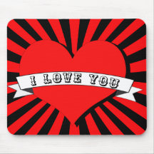 I LIEBE YOU MIT Herz & Band strahlen