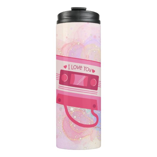 I Liebe You Mixtape Thermosbecher (Vorderseite)