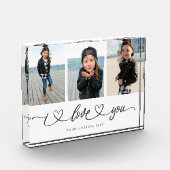 I Liebe You Modern Heart Script Muttertag Fotoblock (Links)
