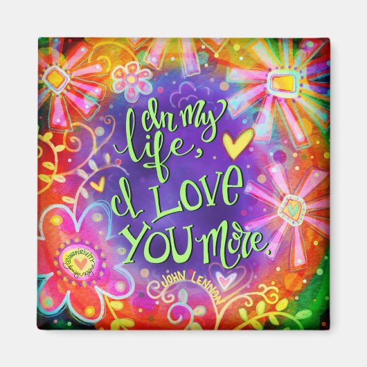 "I Liebe You More" Inspirivity Magnet (Vorne)