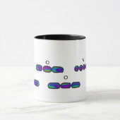 I LIEBE YOU Morse Code Psychedelic Tasse (Zentrum)