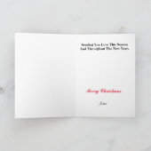 I Liebe You Morse Code Sign Language Weihnachtskar Karte (Innenseite)