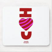I Liebe You Mouse Pad Mousepad (Vorne)