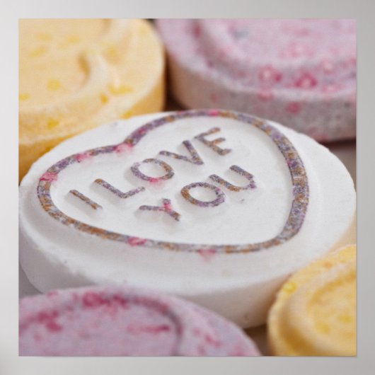 "I Liebe You" Nah-Up-Poster Poster (Vorne)