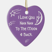 I Liebe You Nan Nan Keramikornament (Rechts)