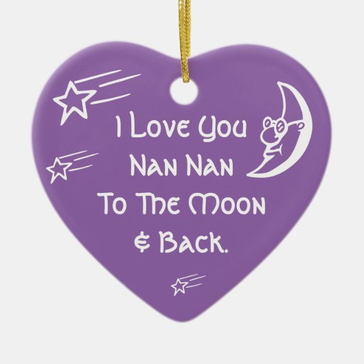 I Liebe You Nan Nan Keramikornament (Vorne)