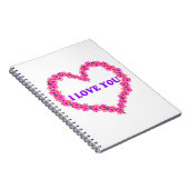 I Liebe You Notebook Notizblock (Rechte Seite)