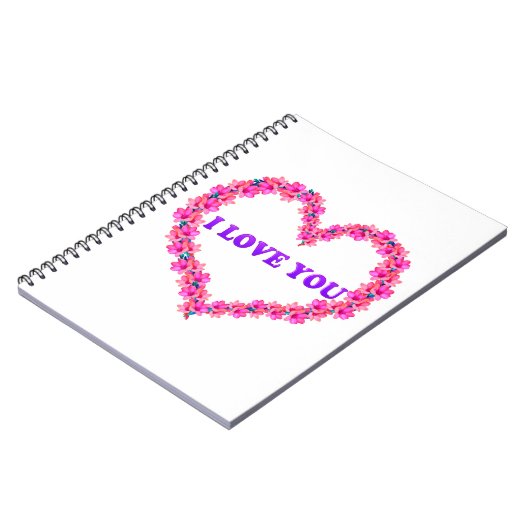 I Liebe You Notebook Notizblock (Linke Seite)