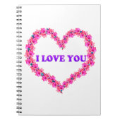 I Liebe You Notebook Notizblock (Vorderseite)