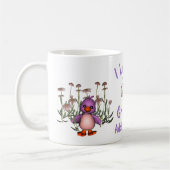 I Liebe You Oma Niedlich Bird Blume Personalisiert Kaffeetasse (Links)