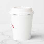 "I Liebe You" Paper Cup, Romantic Disposcup Pappbecher (Links)