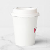 "I Liebe You" Paper Cup, Romantic Disposcup Pappbecher (Rechts)