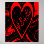 I Liebe You-Poster Poster (Vorne)