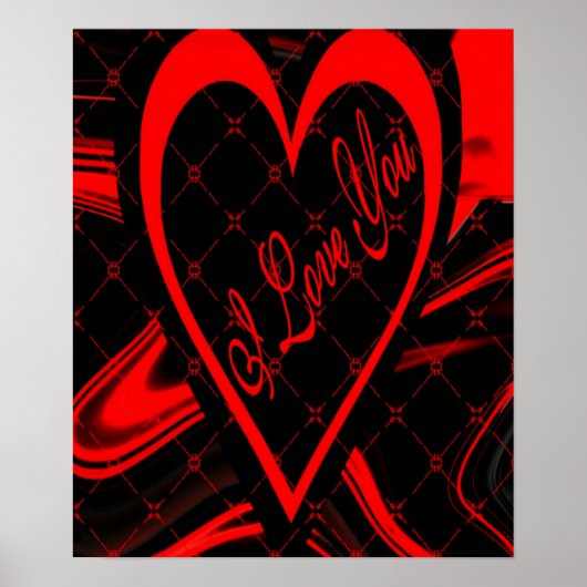 I Liebe You-Poster Poster (Vorne)