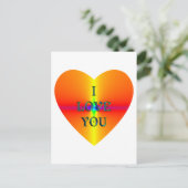 "I Liebe You" Postkarte (Stehend Vorderseite)