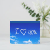"I Liebe You" Postkarte (Stehend Vorderseite)