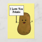 I Liebe You Potato Postkarte (Vorderseite)