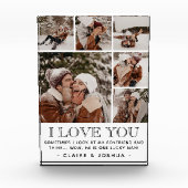 "I LIEBE YOU" & Quote Modern 6 Foto Collage (Vorderseite)