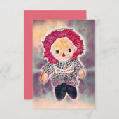 I Liebe You Rag Doll Dankeskarte (Vorne/Hinten)