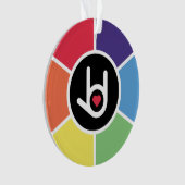 I Liebe You Rainbow Ornament (Vorderseite)
