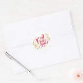 I Liebe You Red Gold Glitzer Stickers (Umschlag)