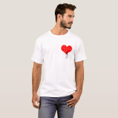 I Liebe You Red Heart lustige chic elegant T-Shirt (Vorne ganz)