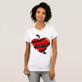 I Liebe You Red Heart Womens T - Shirt (Vorne ganz)