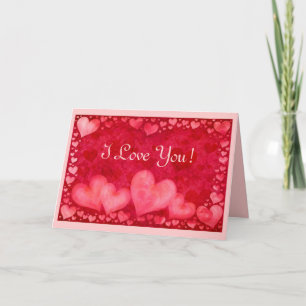 "I Liebe You" Red Valentine's Day Card Feiertagskarte