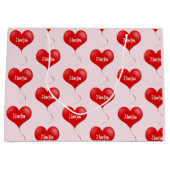 I Liebe you - Romantische Geschenktasche Große Geschenktüte (Vorderseite)