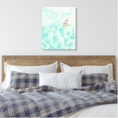 I Liebe You Sailboat Leinwanddruck (Insitu (Schlafzimmer))