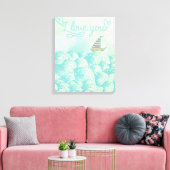 I Liebe You Sailboat Leinwanddruck (Insitu (Wohnzimmer))