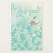 I Liebe You Sailboat Planer (Vorderseite)