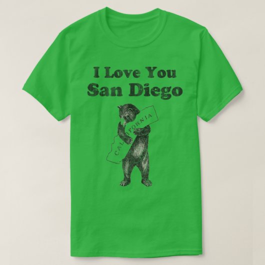 I Liebe You San Diego California T-Shirt (Design vorne)