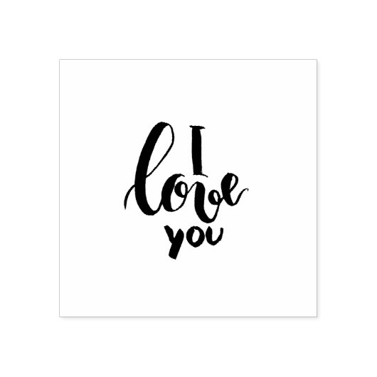 I Liebe You Script Valentine's Day Gummistempel (Prägung)