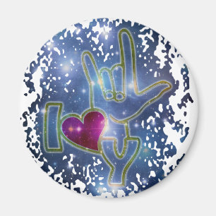 I LIEBE YOU / sign language Magnet