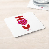 I Liebe You Square Scallotion Paper Untersetzer (angewinkelt)