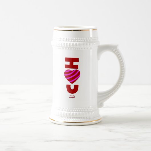 I Liebe You Stein Tasse (Rechts)