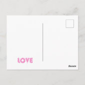 I Liebe You Stylish Trendy Chic Girly Schriftart S Postkarte (Rückseite)