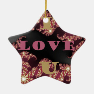 I Liebe You Sweetheart Keramik Ornament