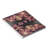 I Liebe You Sweetheart Notizblock (angewinkelt)