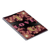 I Liebe You Sweetheart Notizblock (Rechte Seite)